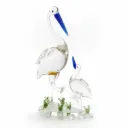 Handcrafted Glass Crane Pair (25)