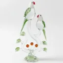 Handcrafted Glass Parrot Pair (23)
