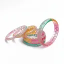 Multicolor Resin Bangle Set (B28)