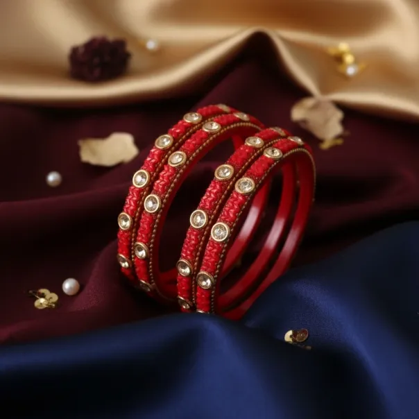 Elegant Red Bangles (B10)