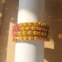 Exquisite Handcrafted Heart Crystal Bangles (B16)