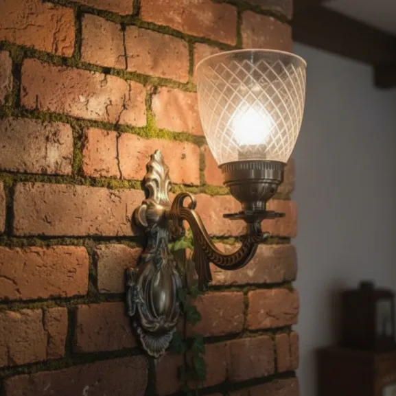 Elegant Vintage Brass Wall LIGHT (IW4)