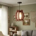 Modern Wooden Adjustable Hanging Lamp (1149)