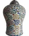 Floral Mosaic Glass Pendant Light (H3-2)