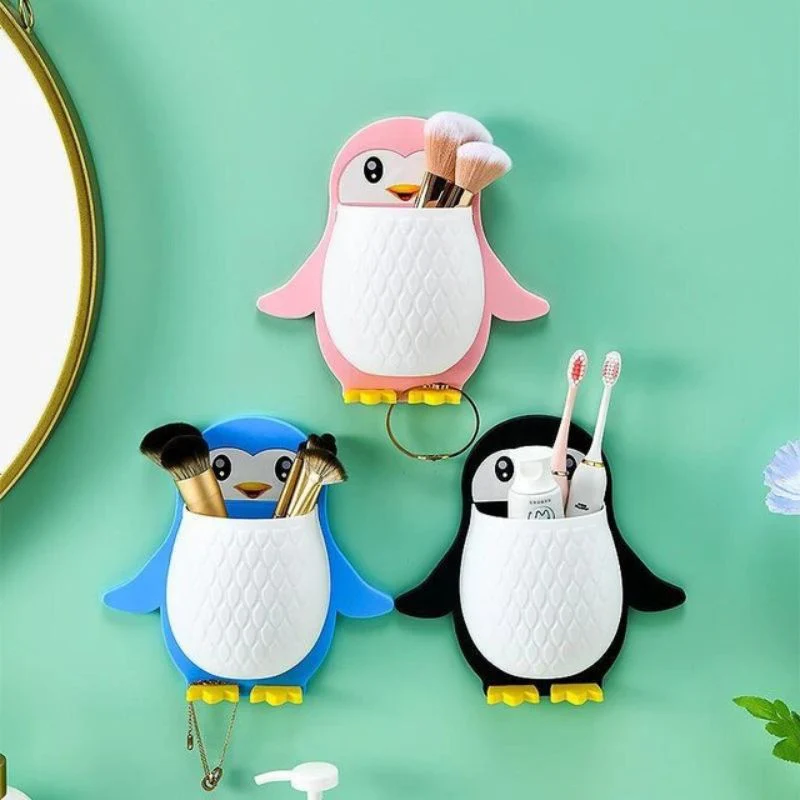 Wall Mounted Penguin Toothpaste Holder pack of 1 (T127)