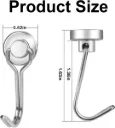 Swivel Swing Magnetic Hooks (T154)