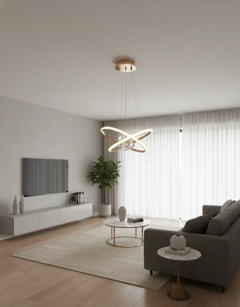 2-Ring Chandelier (CZ1)